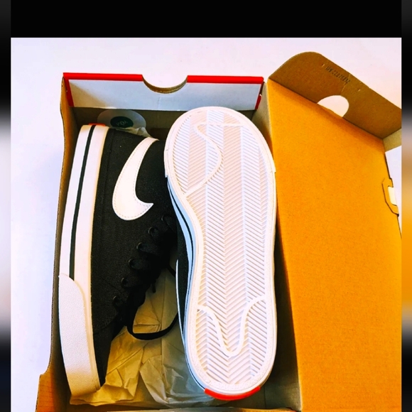 Size 7 - Nike Court Legacy Canvas Mid Black - DD0161-001 - Picture 6 of 6